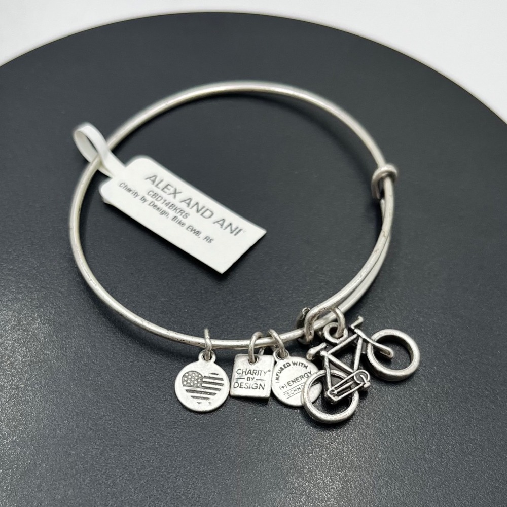 Alex‎ and Ani Charity by Design
Bike Expandable Bangle Bracelet New